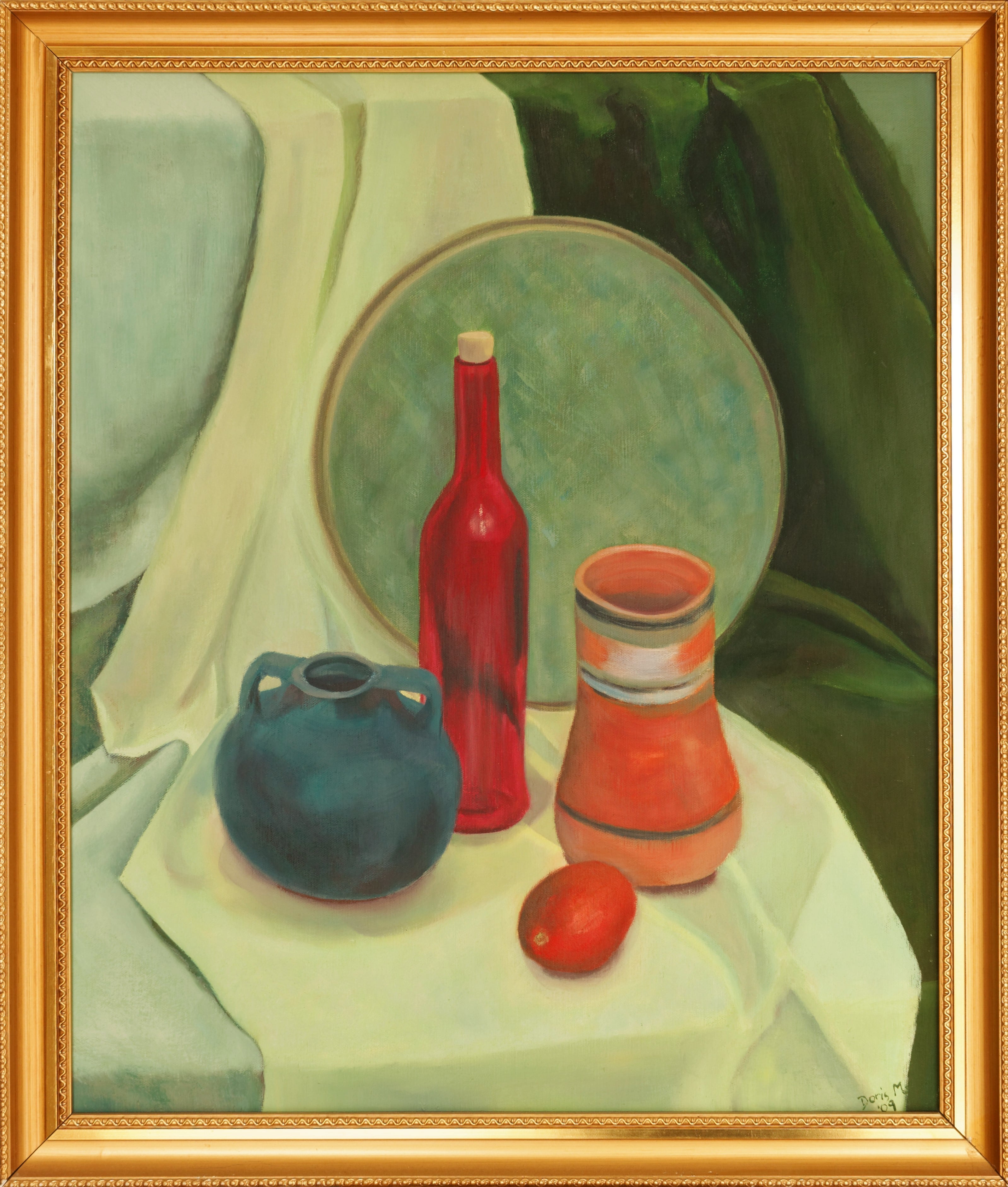 Still Life with Red Bottle